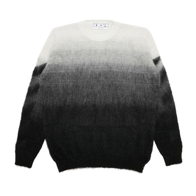 Off-White Diag Brushed Knit Crewneck Black