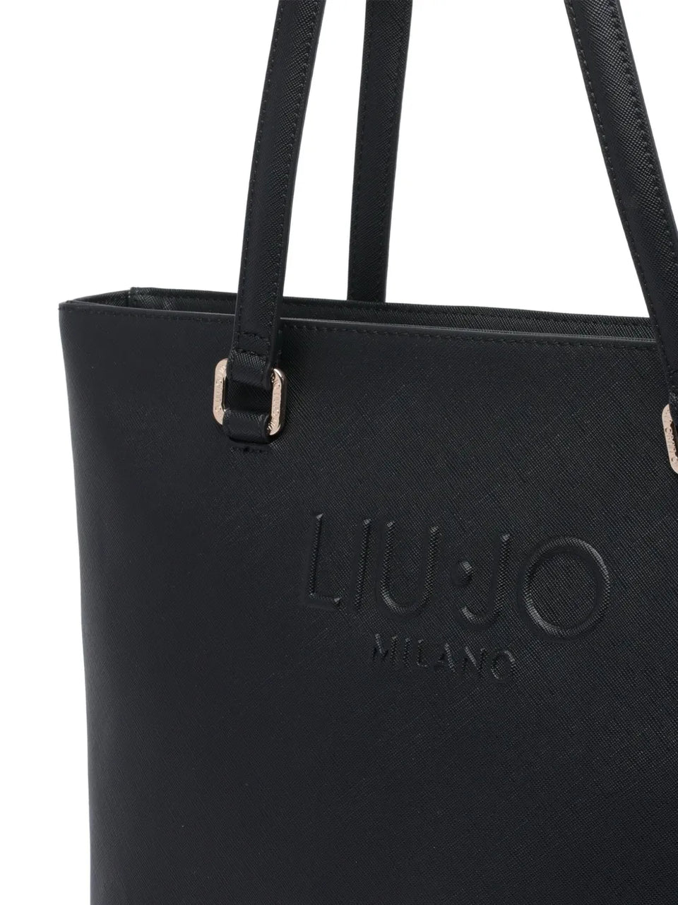 embossed-logo tote bag