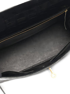 1981 Kelly 32 crocodile-embossed two-way handbag