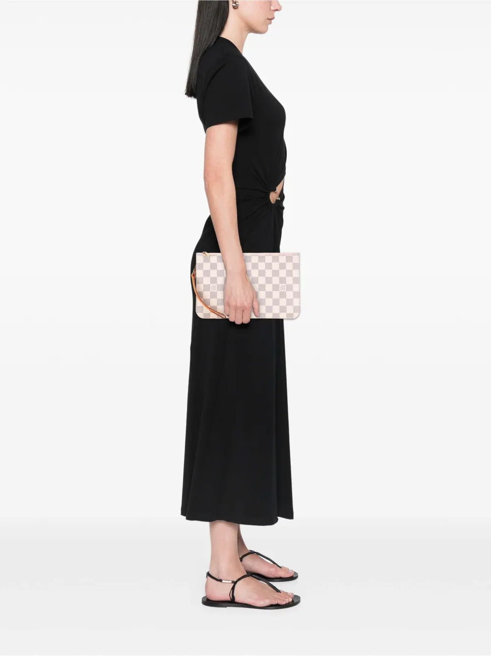 2018 Damier Azur Neverfull MM pouch