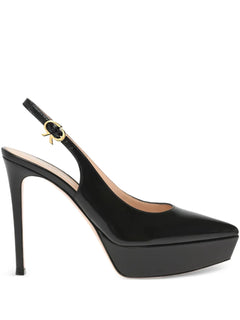 85mm Dasha platform sling pumps
