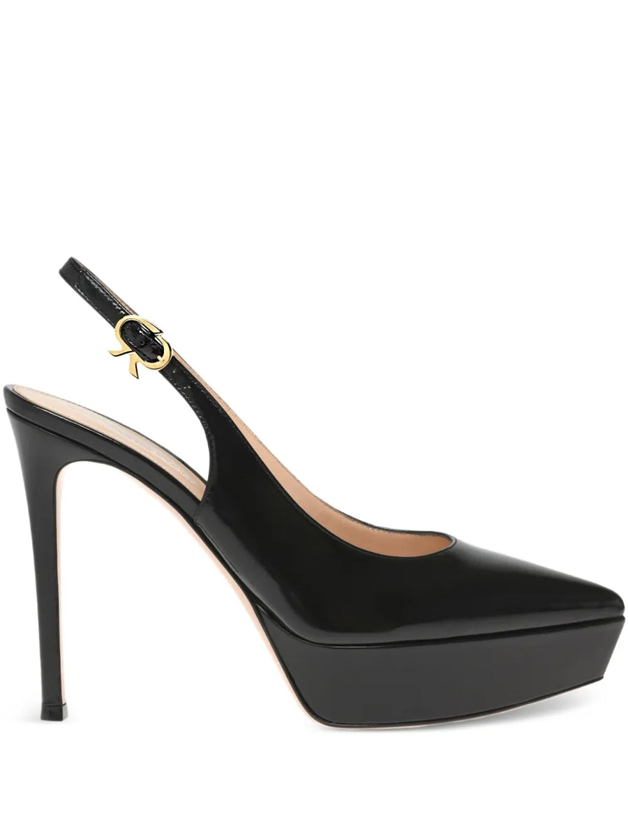 85mm Dasha platform sling pumps