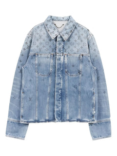 2010s monogram denim jacket