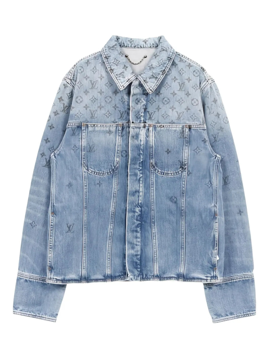 2010s monogram denim jacket