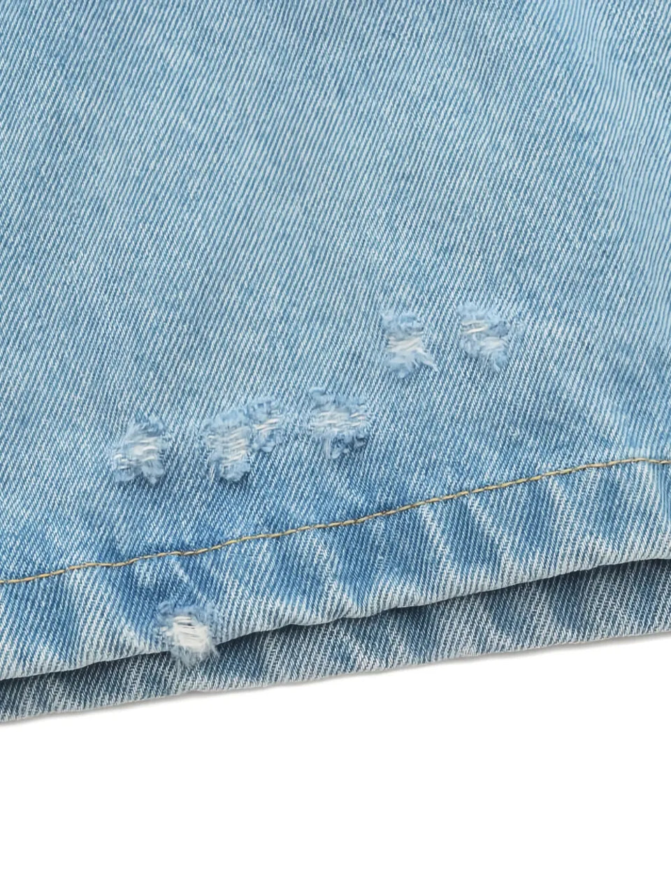 2010s logo-plaque denim shirt