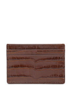 crocodile-embossed card holder