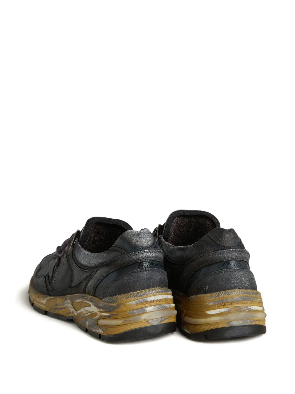 lace-up fastening leather sneakers