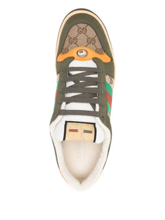 Screener logo-patterned sneakers