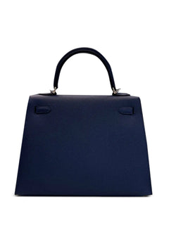 2024 Kelly Sellier 25 Epsom-leather palladium-hardware tote bag