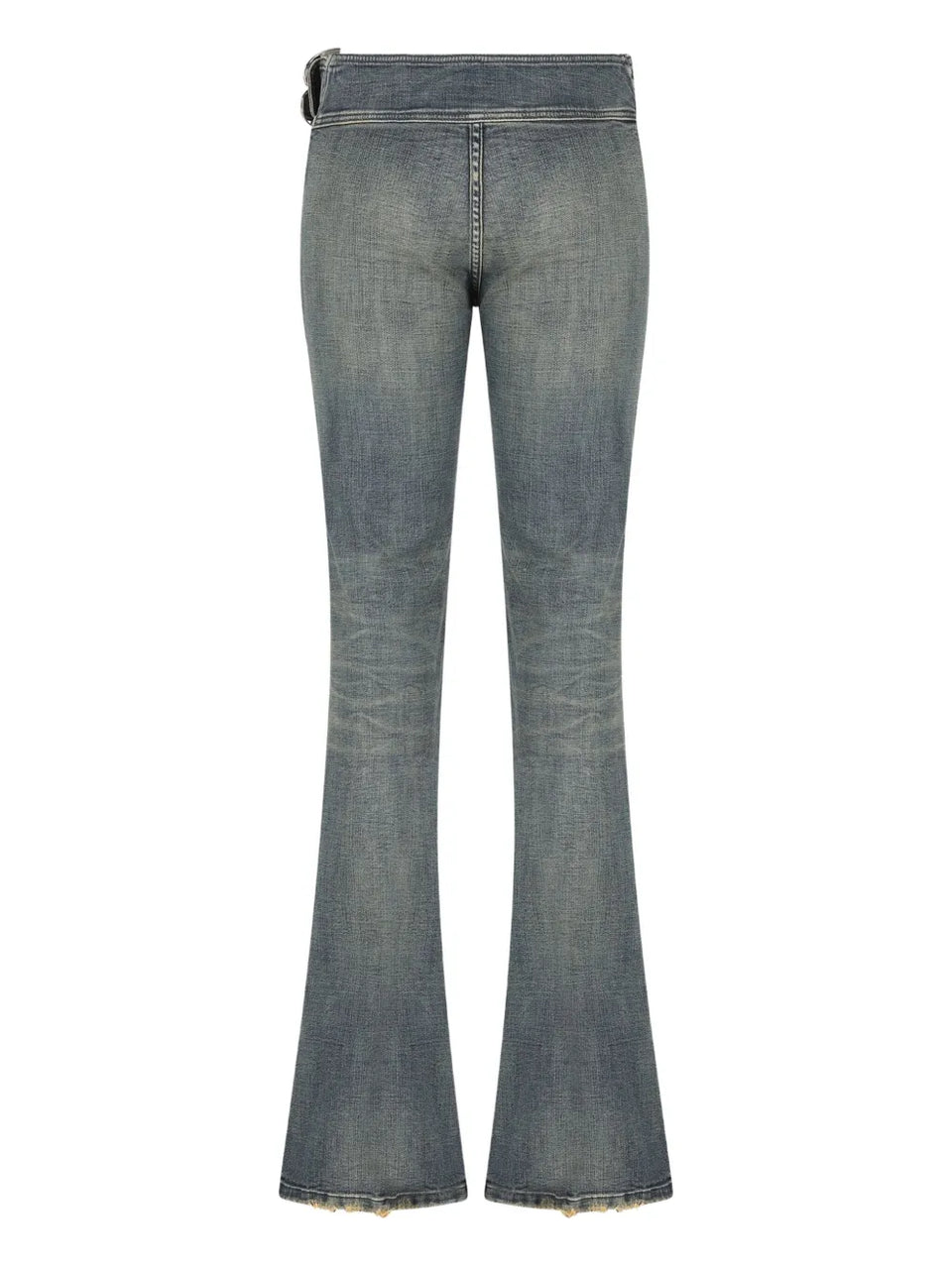logo-buckle jeans