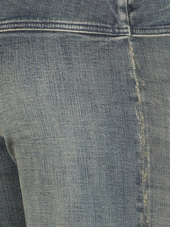 logo-buckle jeans