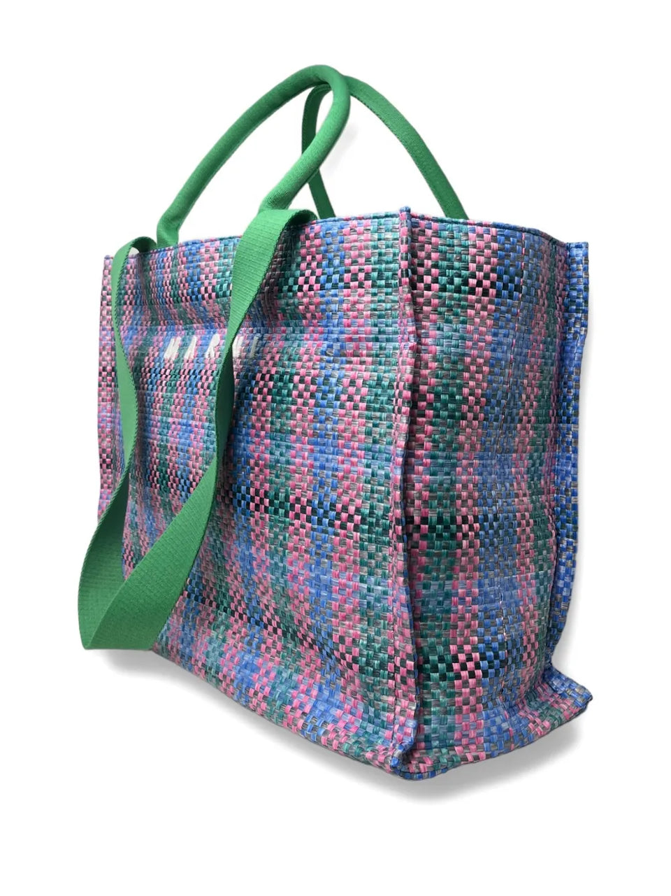 woven shopping tote bag