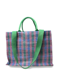woven shopping tote bag