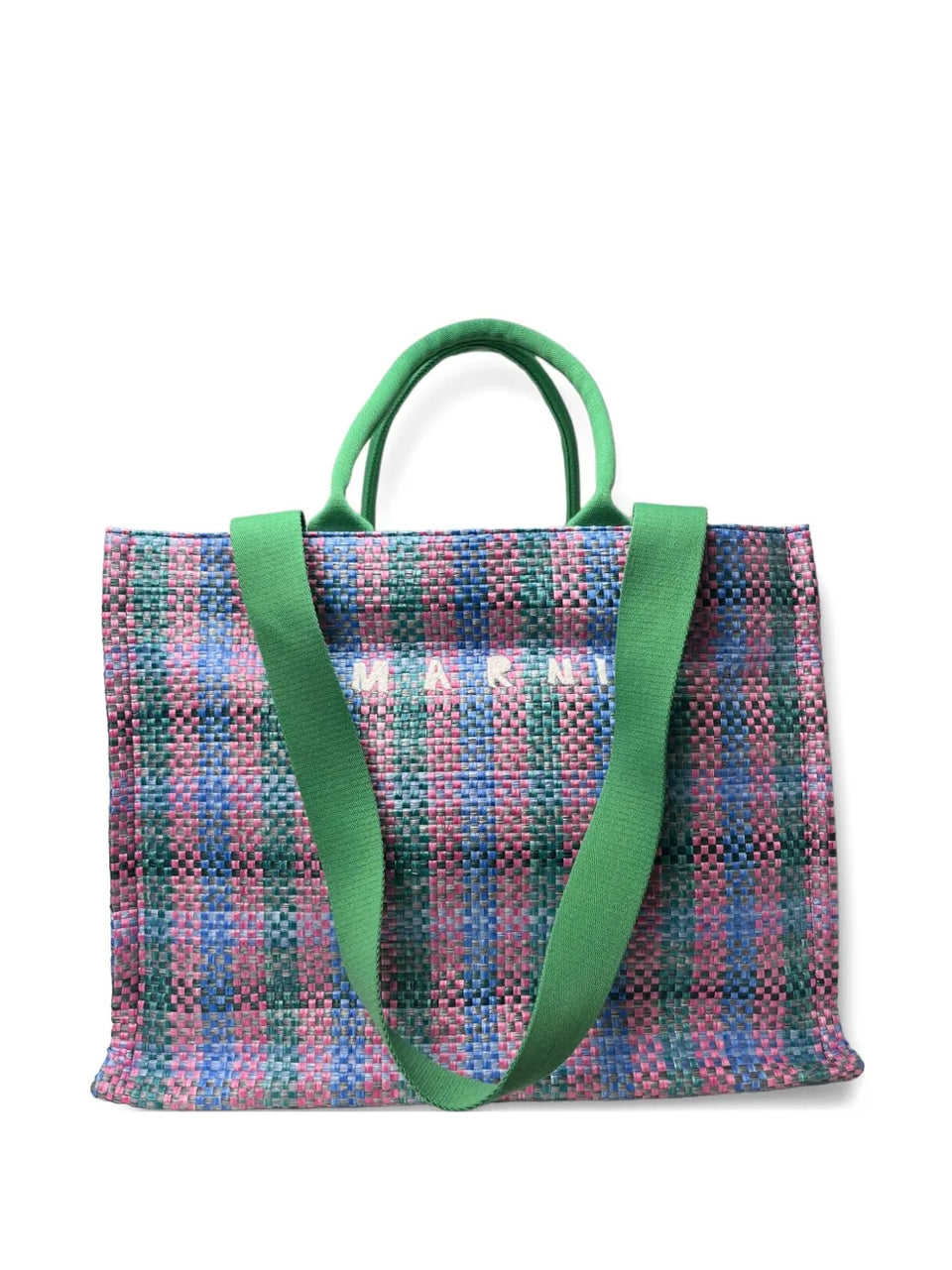 woven shopping tote bag