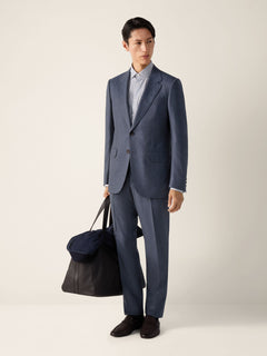 Zegna Dark Avio Blue Centoventimila Wool Suit