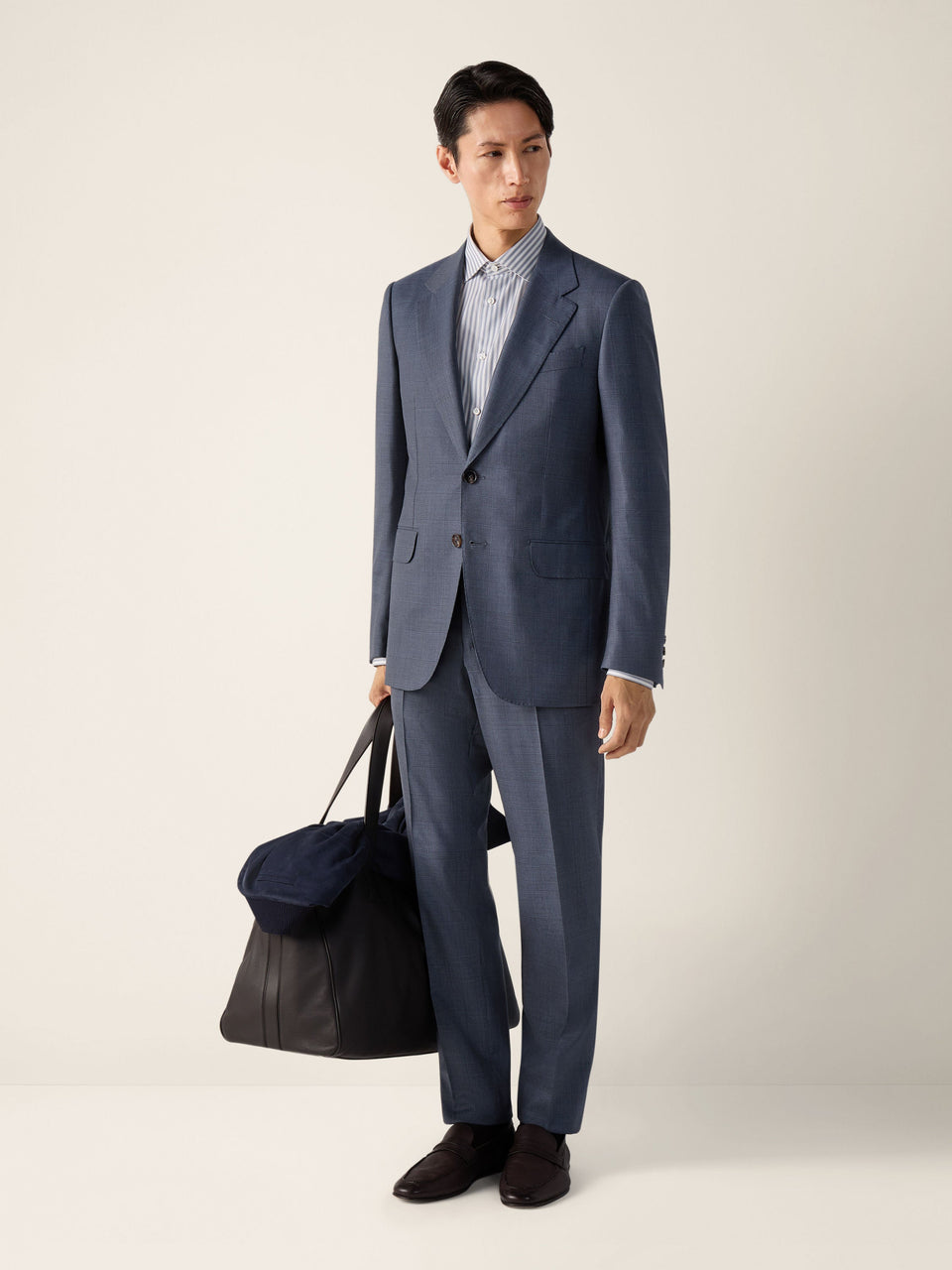 Zegna Dark Avio Blue Centoventimila Wool Suit
