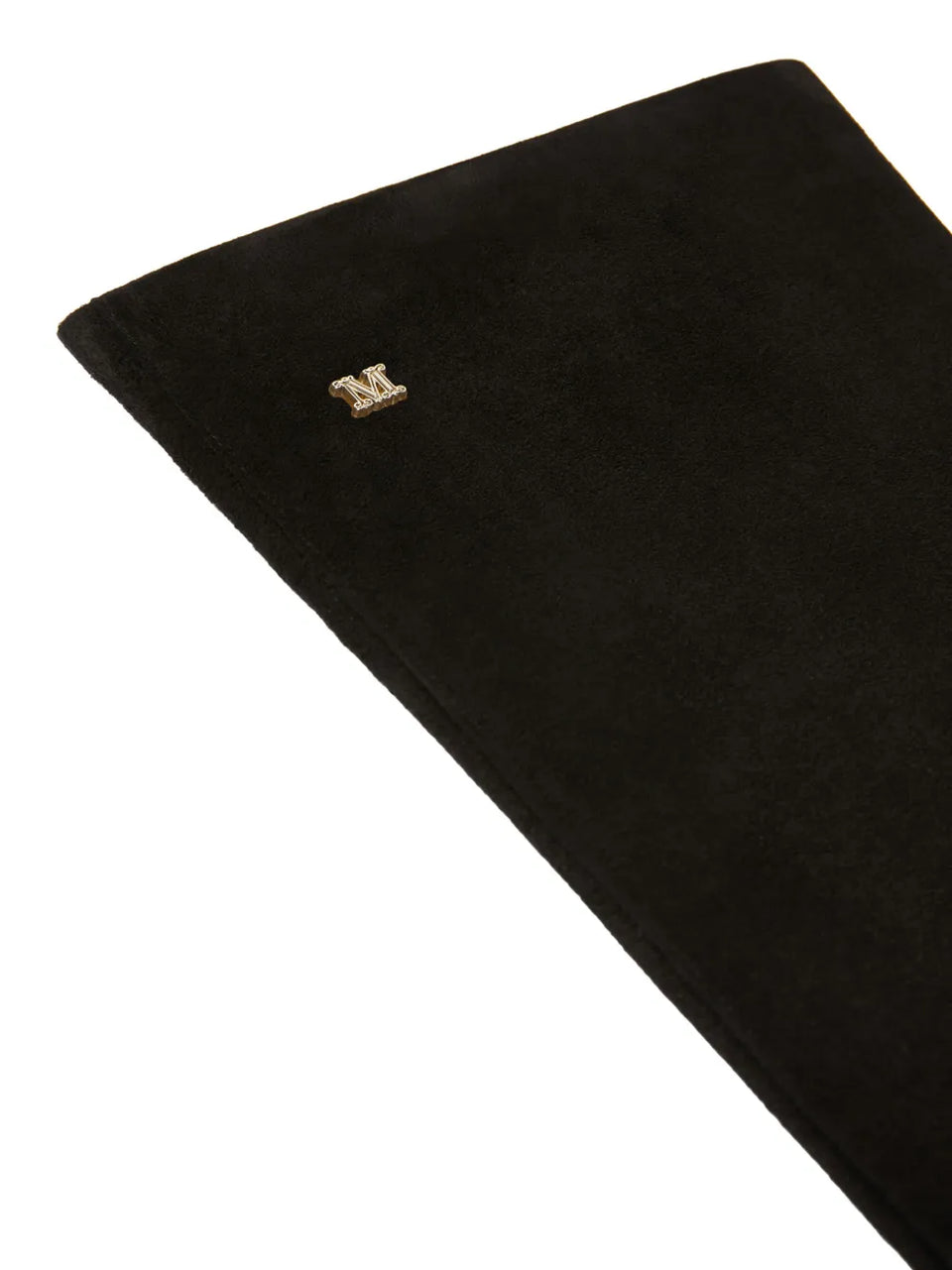 logo-charm leather gloves