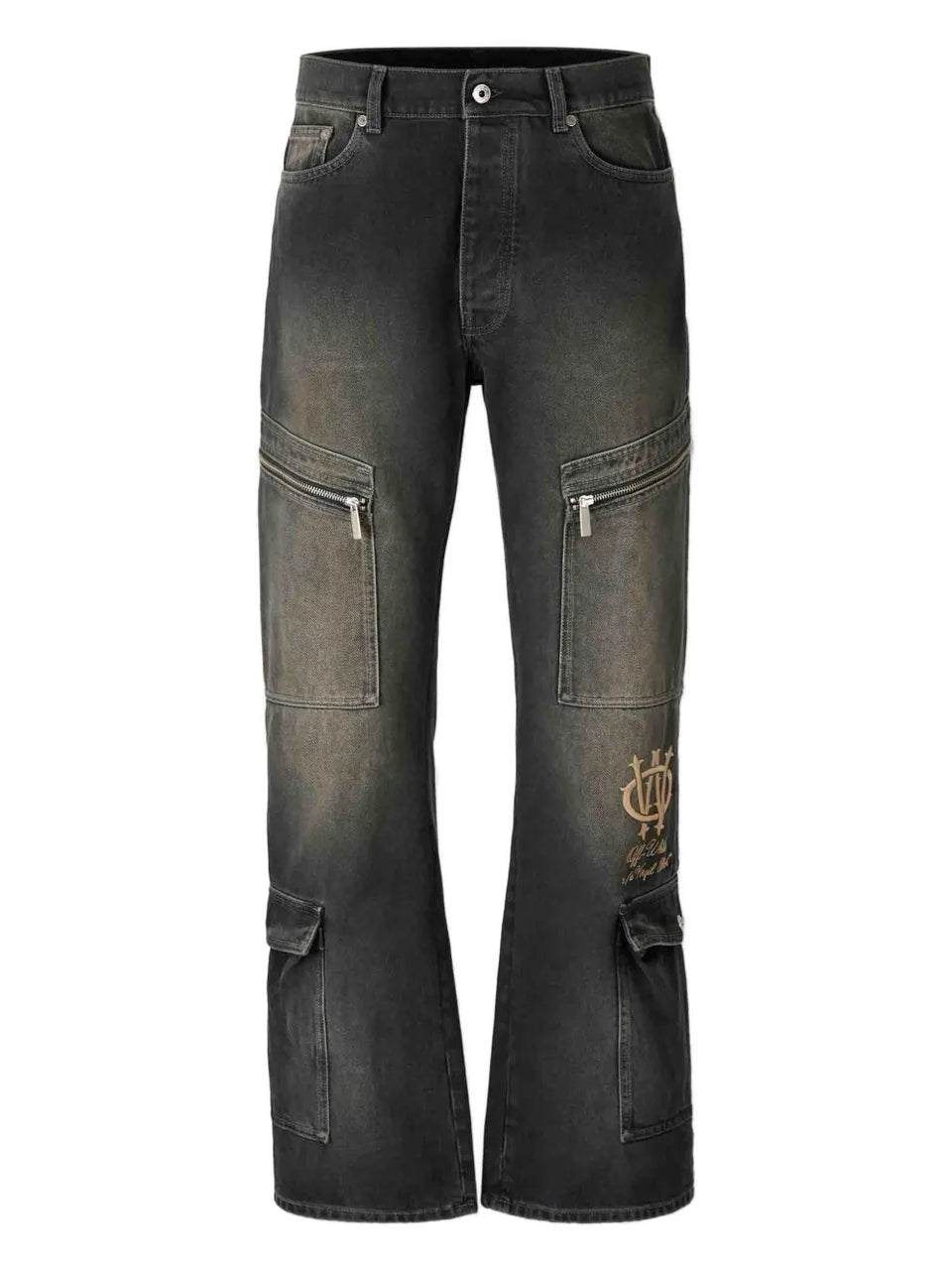 flared pocket jeans