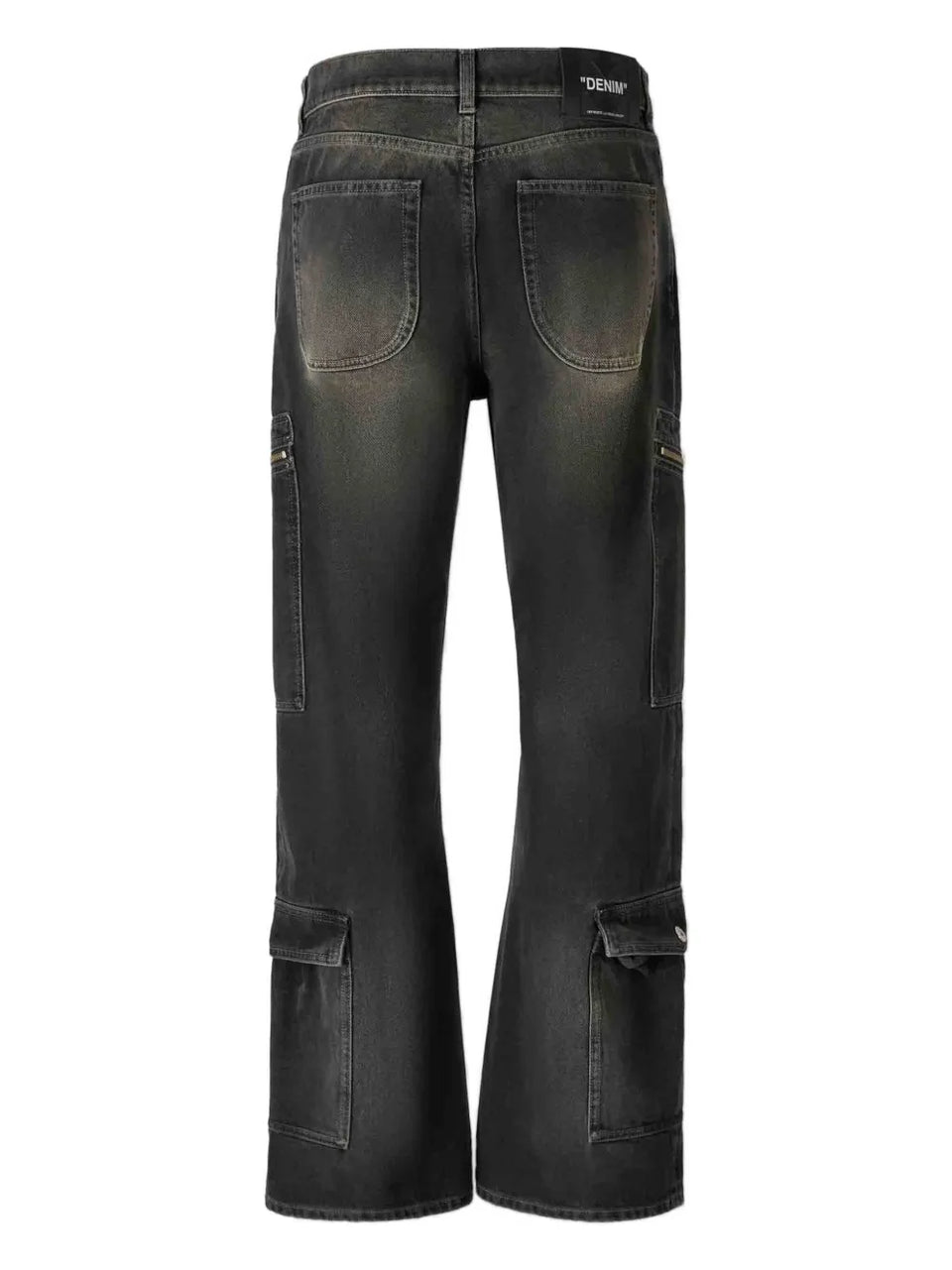 flared pocket jeans