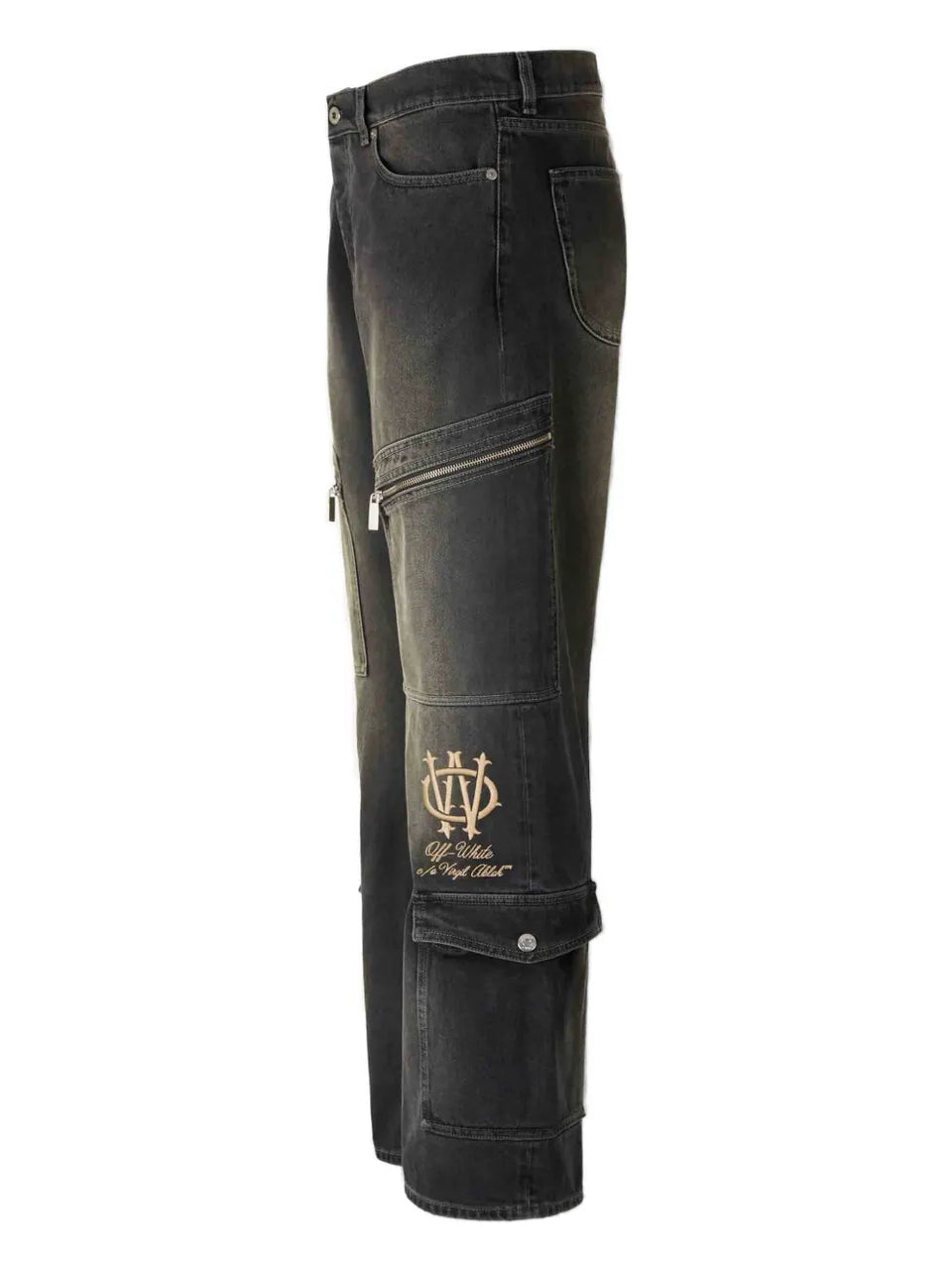 flared pocket jeans