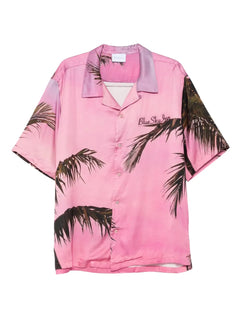 palm tree-print shirt