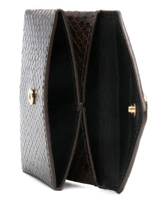 snakeskin-effect wallet