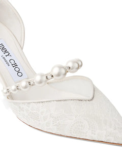 Aurelie pearl-embellished pumps