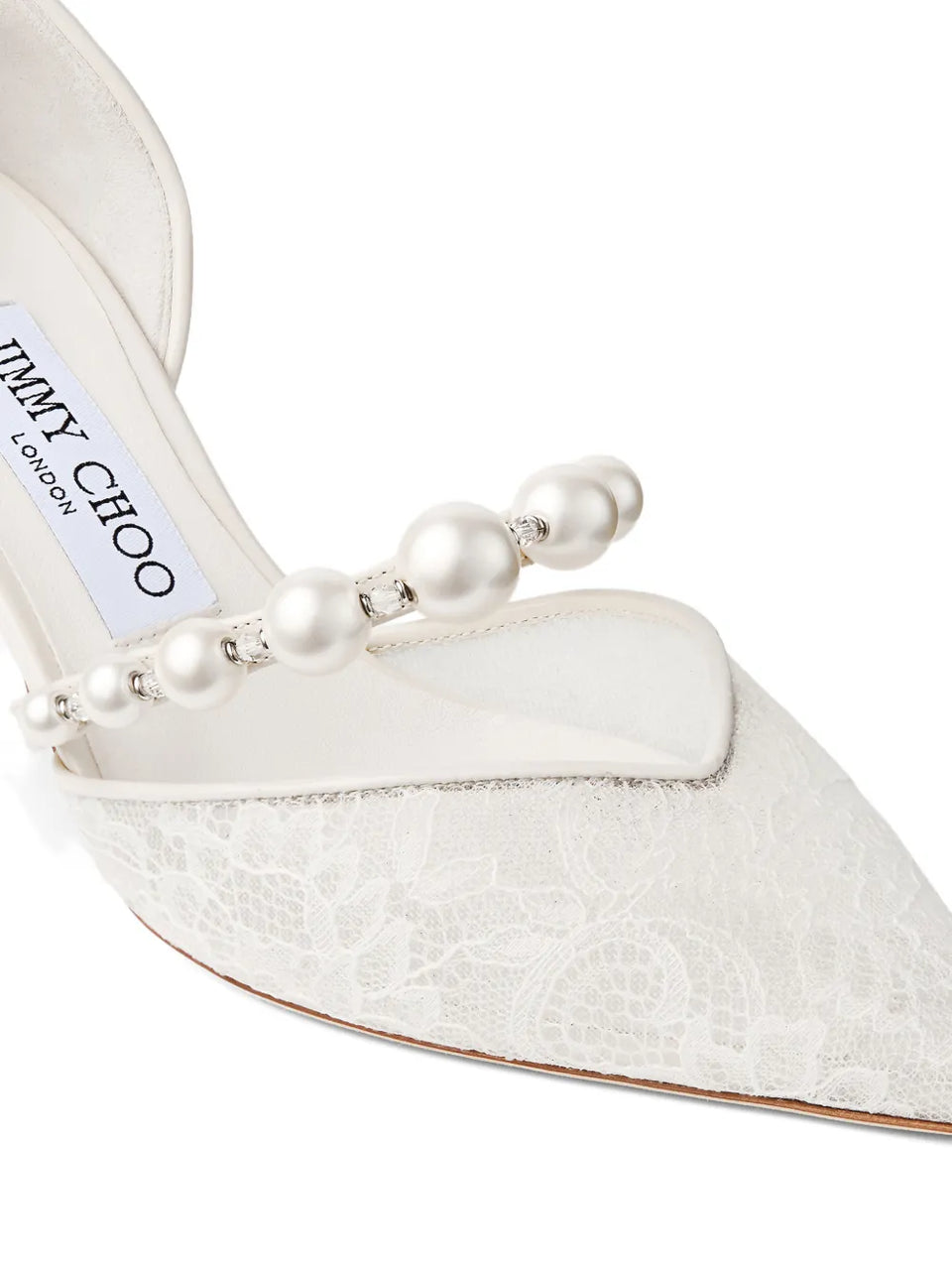 Aurelie pearl-embellished pumps