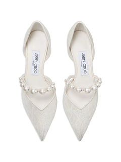 Aurelie pearl-embellished pumps