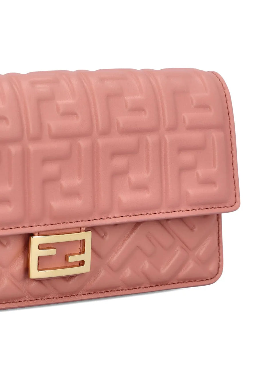 baguette embossed-logo leather wallet