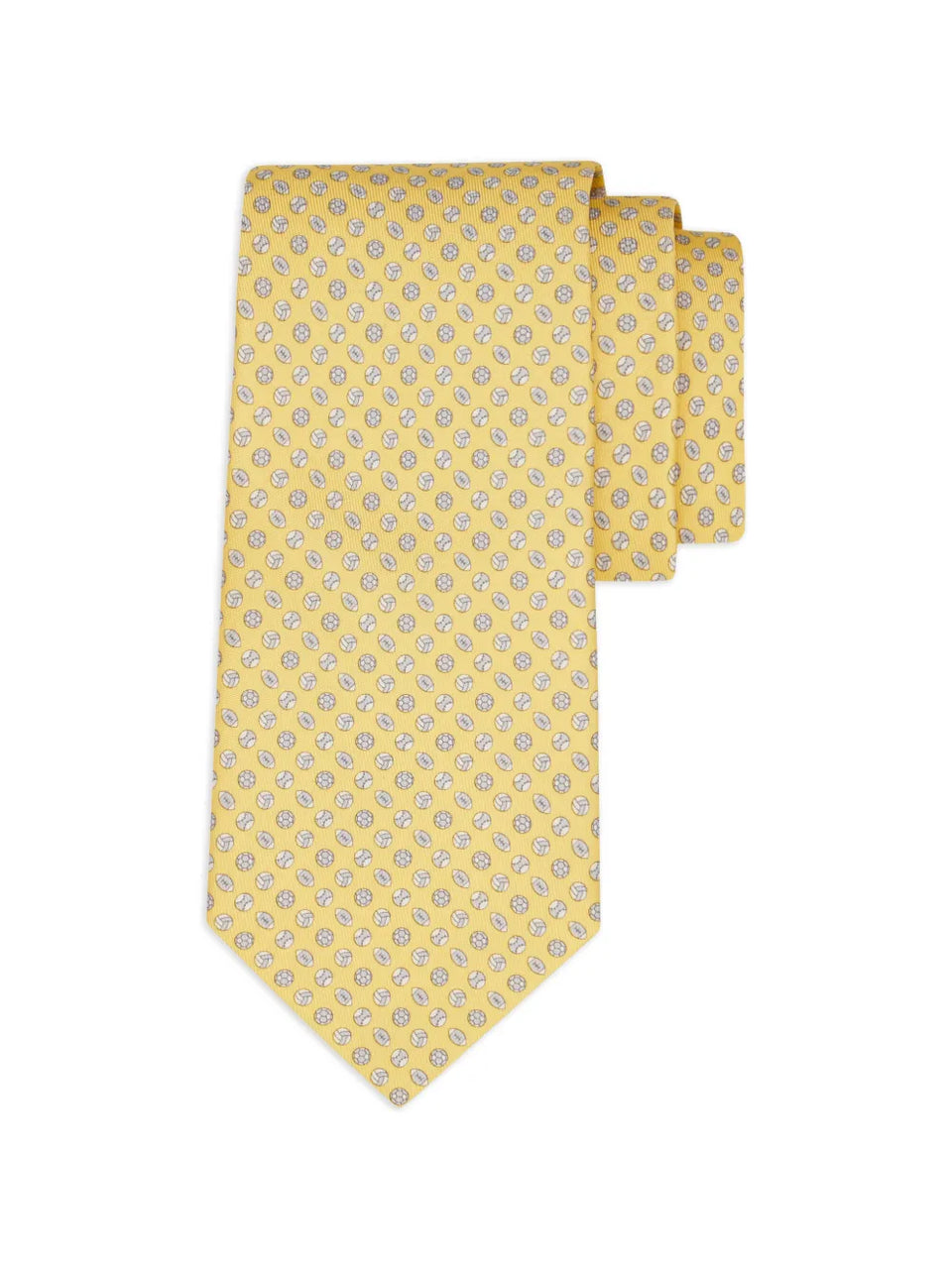 Sport print silk tie