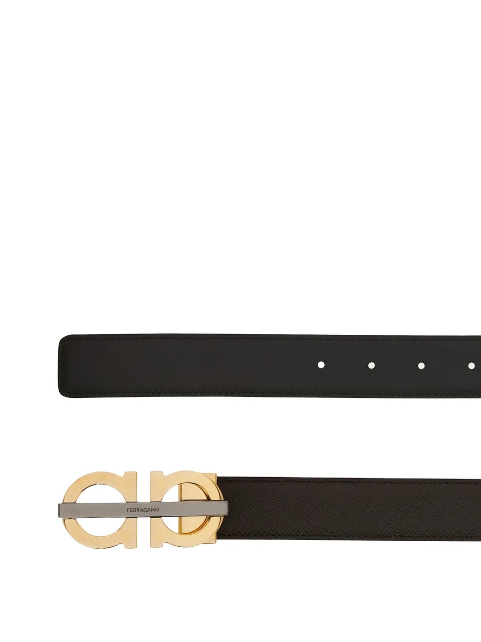 reversible Gancini buckle belt