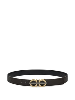 reversible Gancini buckle belt