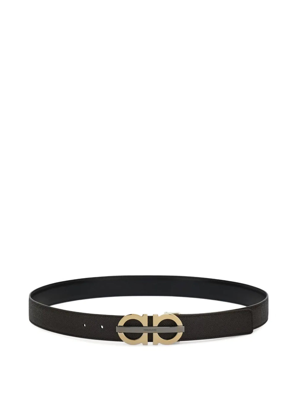 reversible Gancini buckle belt