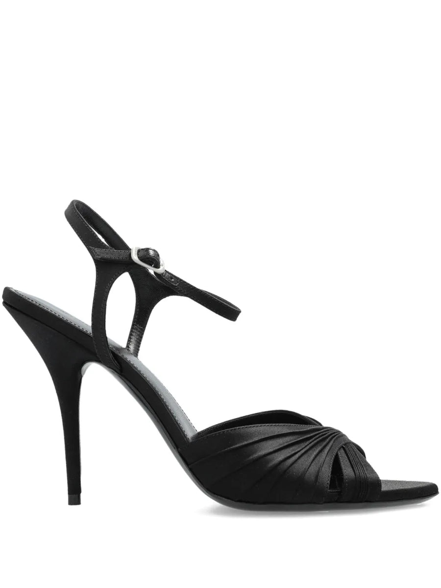 Plissé Dynas heeled sandals