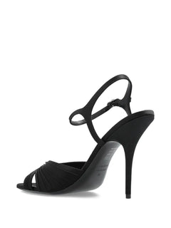 Plissé Dynas heeled sandals