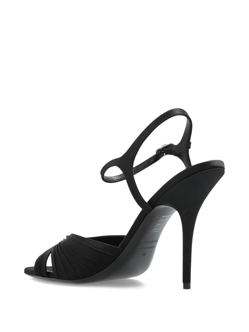 Plissé Dynas heeled sandals