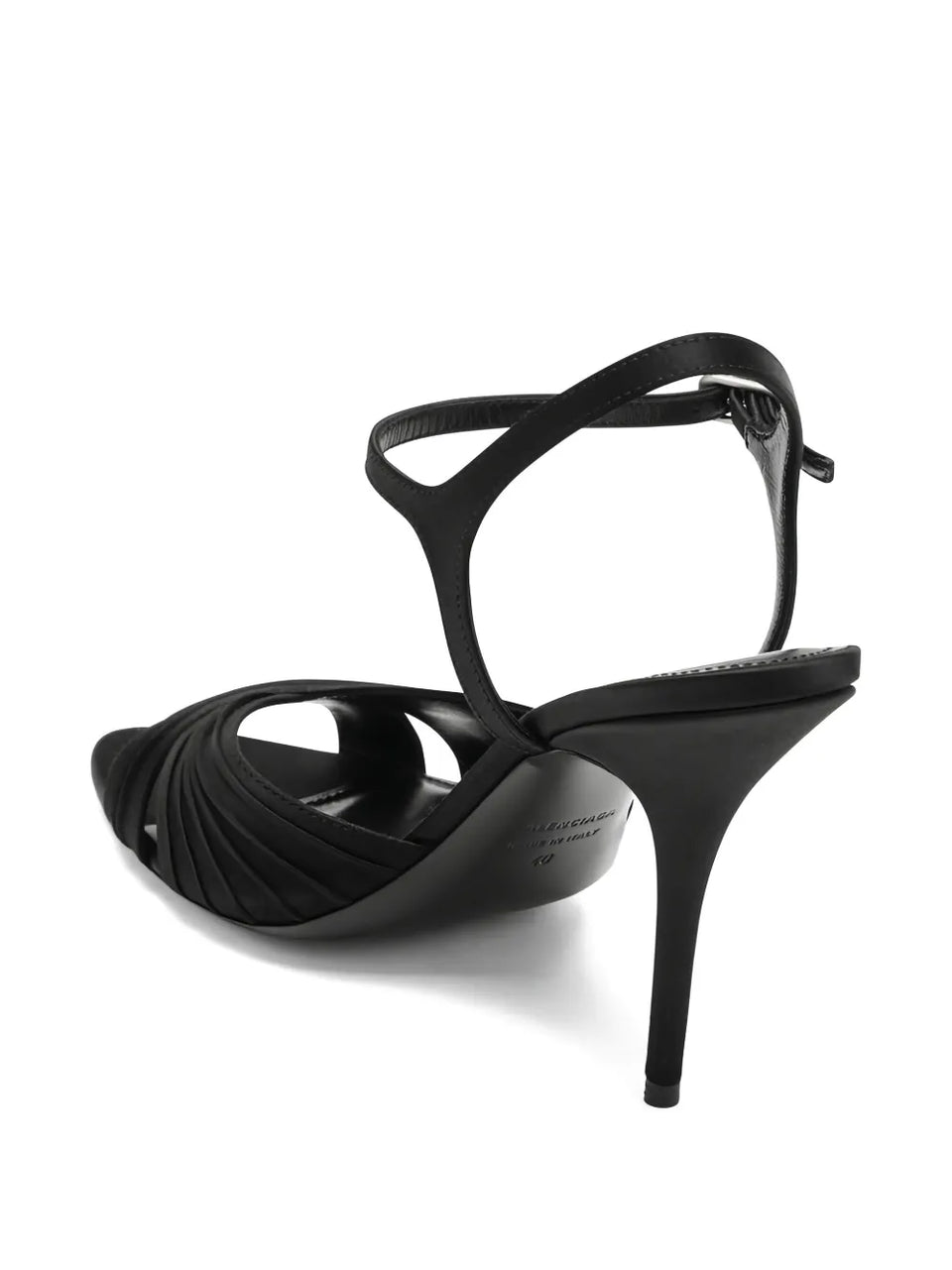 Plissé Dynas heeled sandals