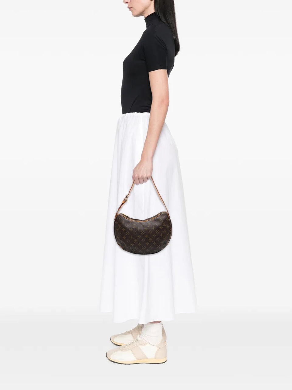 2003 Monogram Croissant MM hobo bag