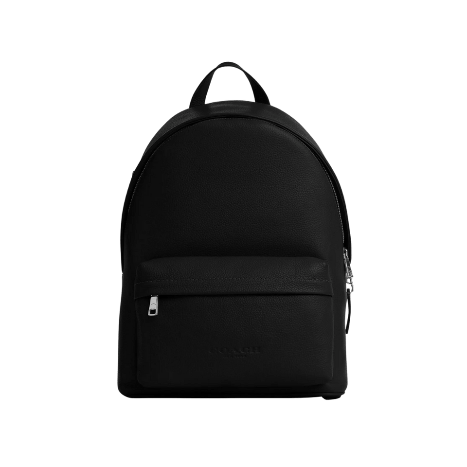 Taylor Backpack Comparable Value pebbled leather/Silver/Black