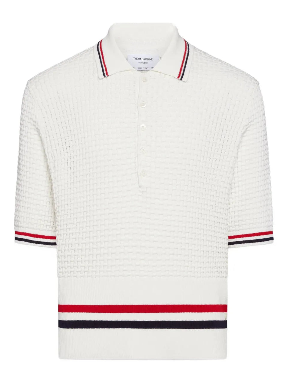 stripe polo shirt