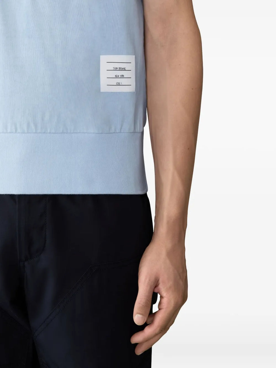 4-bar stripe-detail button-fastening polo shirt
