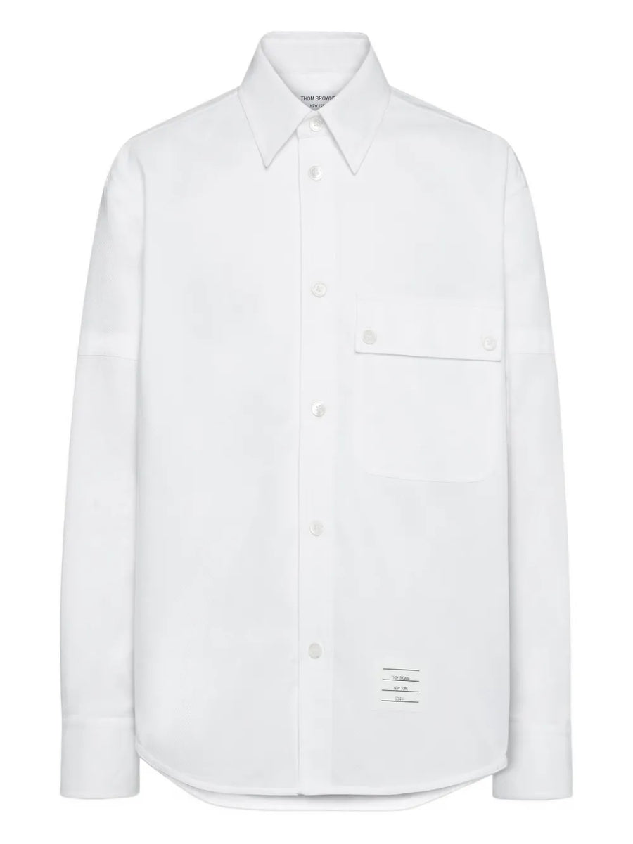 armband-detail chest-pocket shirt