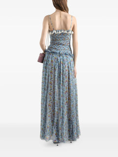 ruffled floral dress