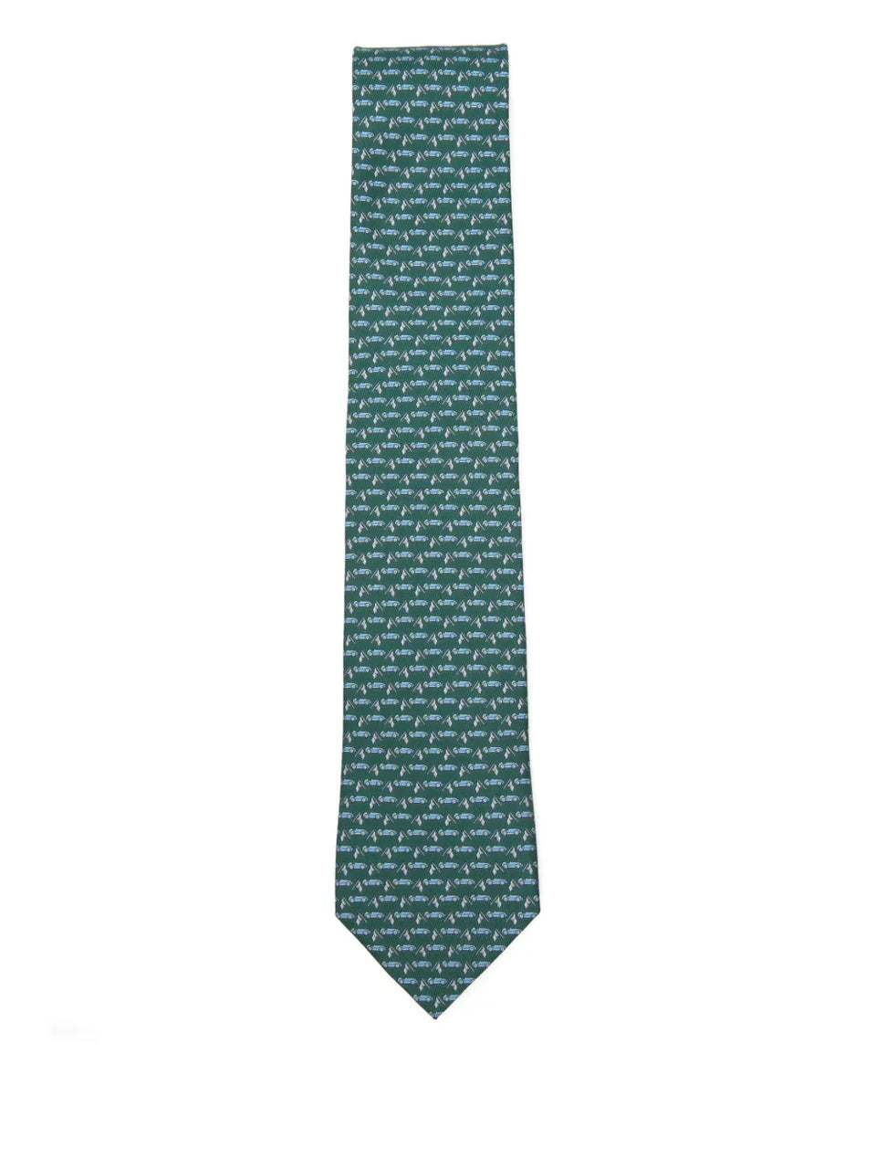 race-print tie