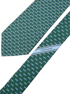 race-print tie