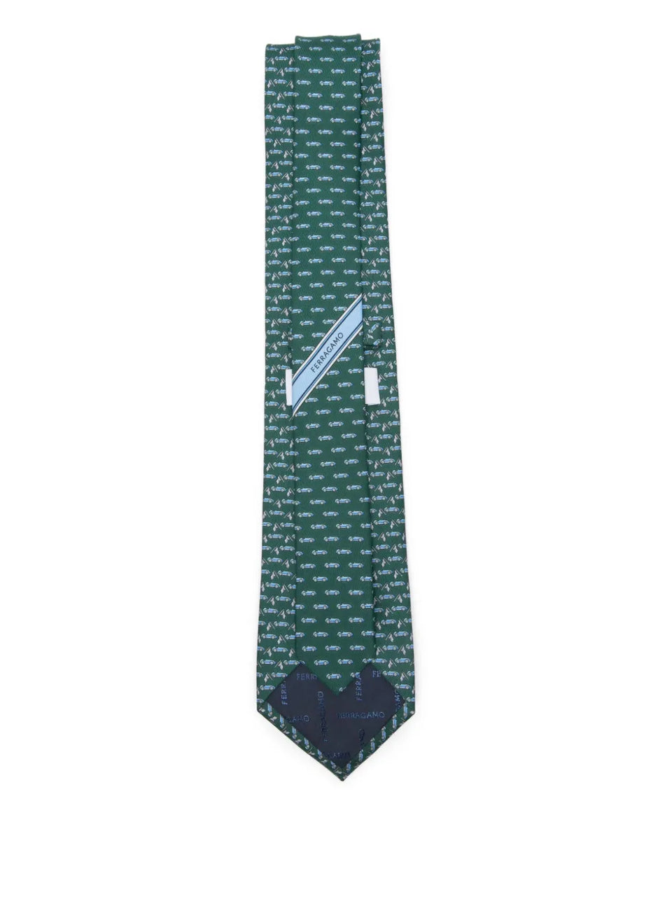 race-print tie