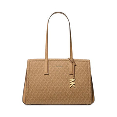 Michael Kors Laila Medium Signature Logo Tote Bag Husk