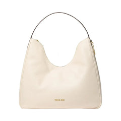Michael Kors Nayla Medium Pebbled Leather Shoulder Bag Lt Cream