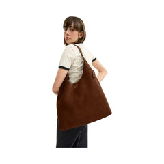 Coach Brooklyn Shoulder Bag 39 Suede-Brass-Warm Brown